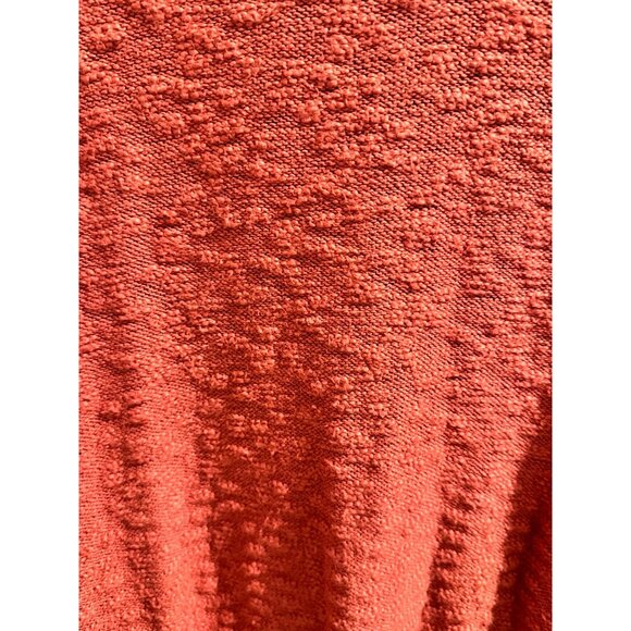 ✌️ 2/$40 ✌️ Rust Textured Sweater Medium By Dress Forum Long Sleeve - Picture 3 of 7